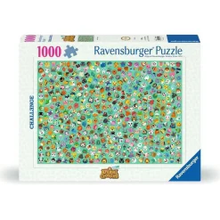 Puzzle 1000 pièces : Animal Crossing (Challenge Puzzle) - Ravensburger
