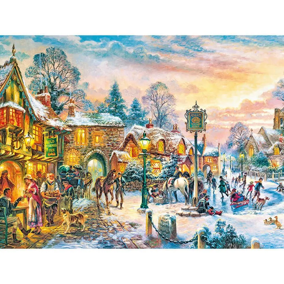 Puzzle 1000 pièces : Crépuscule d'hiver - CherryPazzi