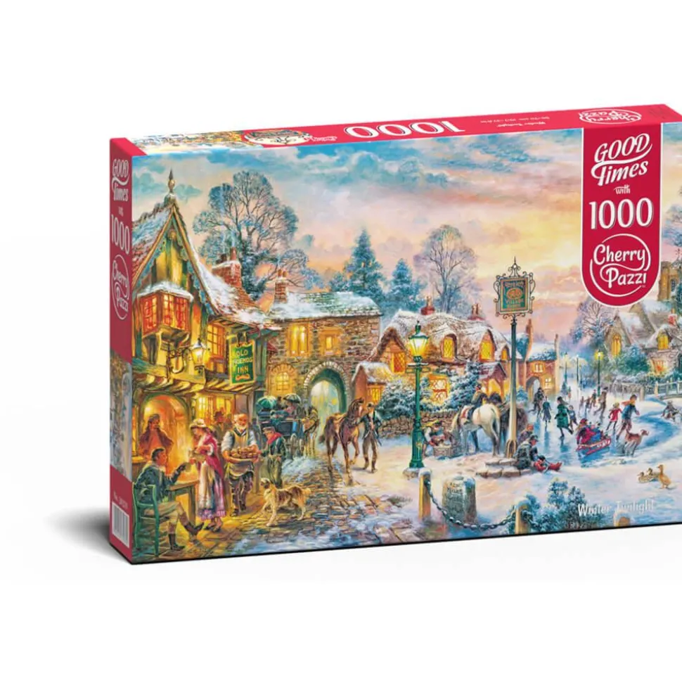 Puzzle 1000 pièces : Crépuscule d'hiver - CherryPazzi