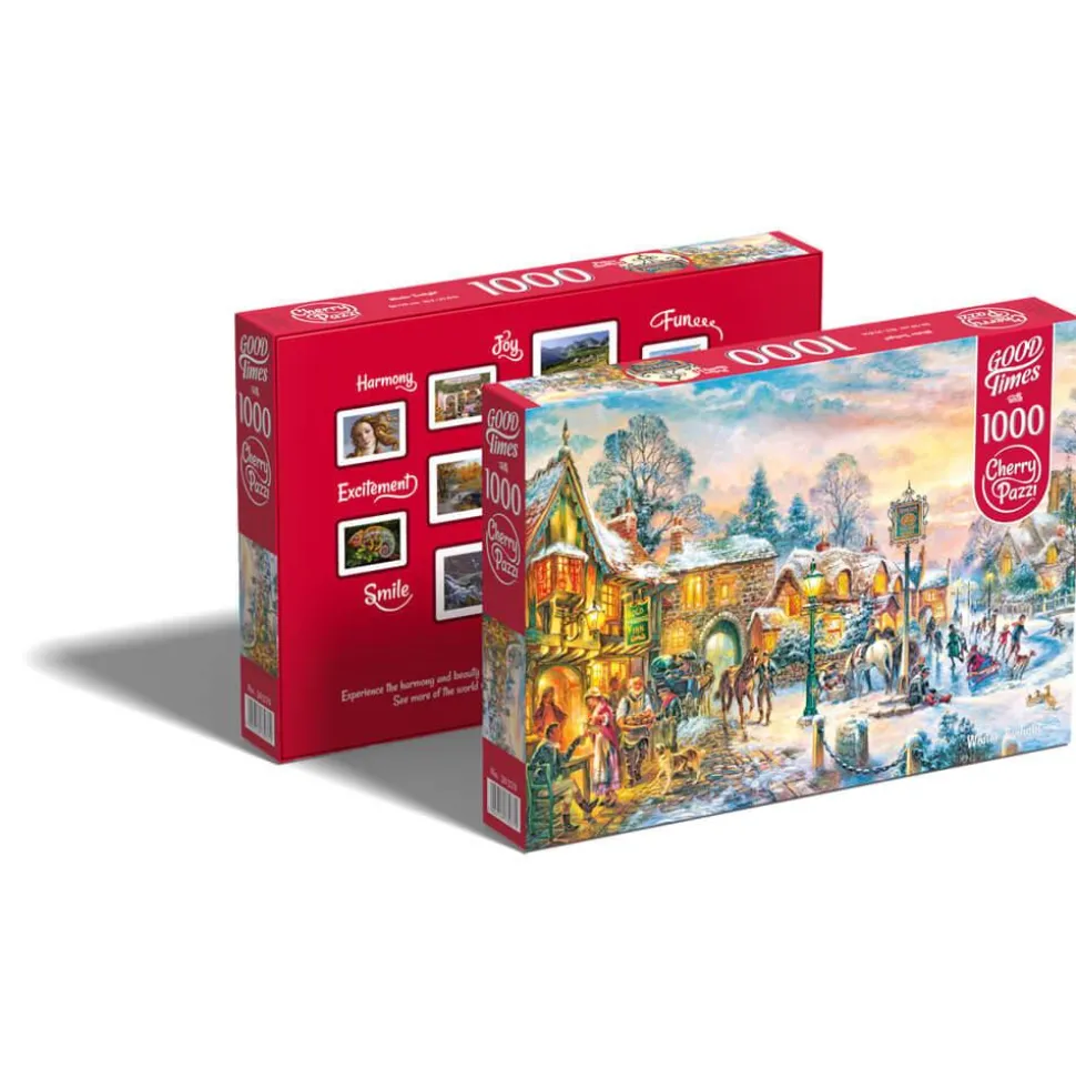 Puzzle 1000 pièces : Crépuscule d'hiver - CherryPazzi