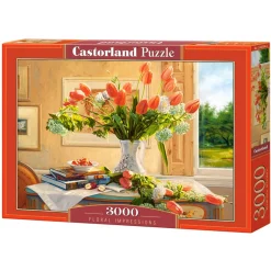 Puzzle 3000 pièces : Impressions florales - Castorland