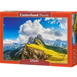 Puzzle 1500 pièces : Majestueuses Dolomites, Italie - Castorland
