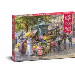 Puzzle 1000 pièces : Marché aux fleurs - CherryPazzi