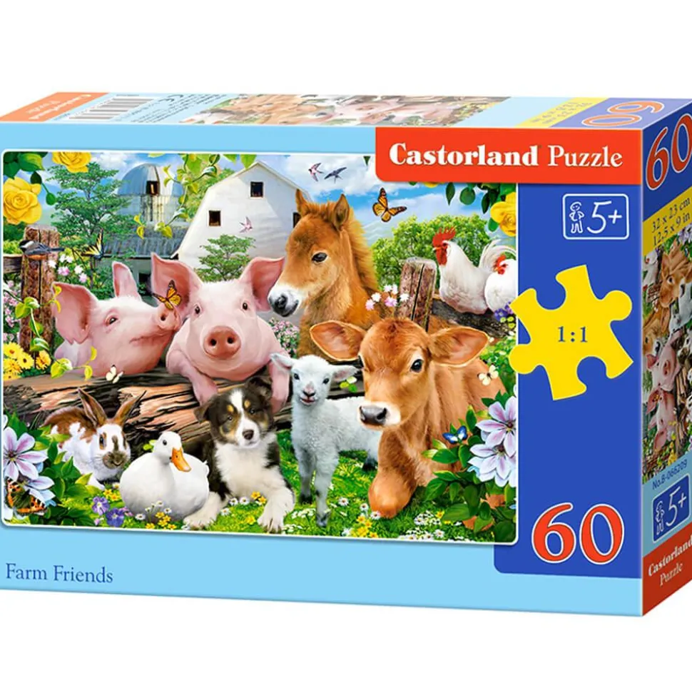 Puzzle 60 pièces : Amis de la Ferme - Castorland
