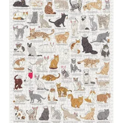 Puzzle 1000 pièces : Amoureux des chats - Galison