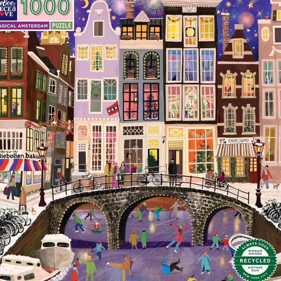 Puzzle 1000 pièces : Amsterdam magique - Eeboo