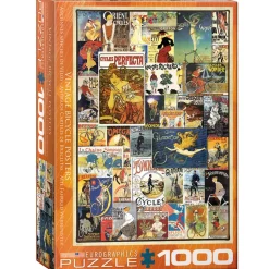 Puzzle 1000 pièces : Anciennes affiches de vélos - Eurographics