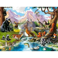 Puzzle 70 pièces : Animaux de la forêt - Castorland