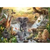 Puzzle 60 pièces : Animaux en Afrique - Schmidt
