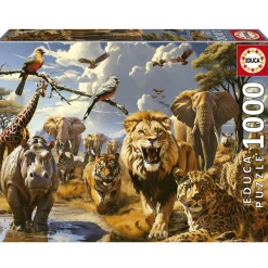 Puzzle 1000 pièces : Animaux Sauvages - Educa