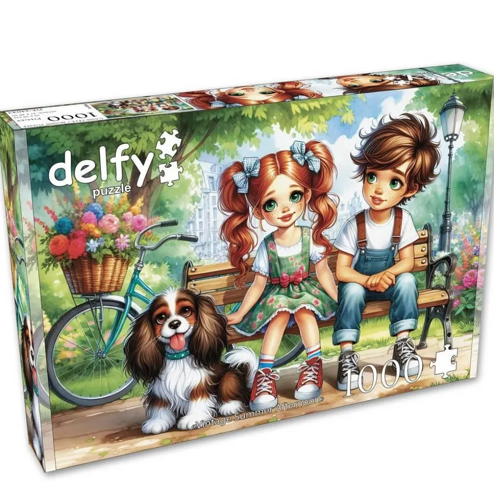 Puzzle 1000 pièces : APRÈS-MIDI D'ÉTÉ VINTAGE - JaCaRou