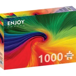 Puzzle 1000 Pièces : Arc-en-ciel qui tourne - EnjoyPuzzle