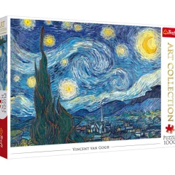 Puzzle 1000 pièces : Art Collection - La nuit étoilée, Van Gogh - Trefl