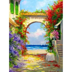 Puzzle 1000 Pièces : Au bord de la mer - EnjoyPuzzle