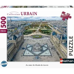 Puzzle 500 pièces : Au cœur du Musée du Louvre - Nathan