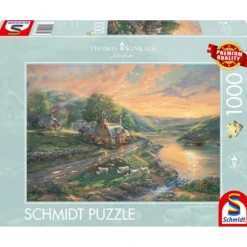 Puzzle 1000 pièces : Aube à Emerald Valley - Thomas Kinkade - Schmidt