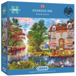 Puzzle 1000 pièces : Auberge au bord de la rivière - Gibsons