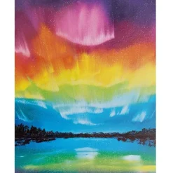 Puzzle 500 pièces : Aurores boréales arc-en-ciel - Villager Puzzles