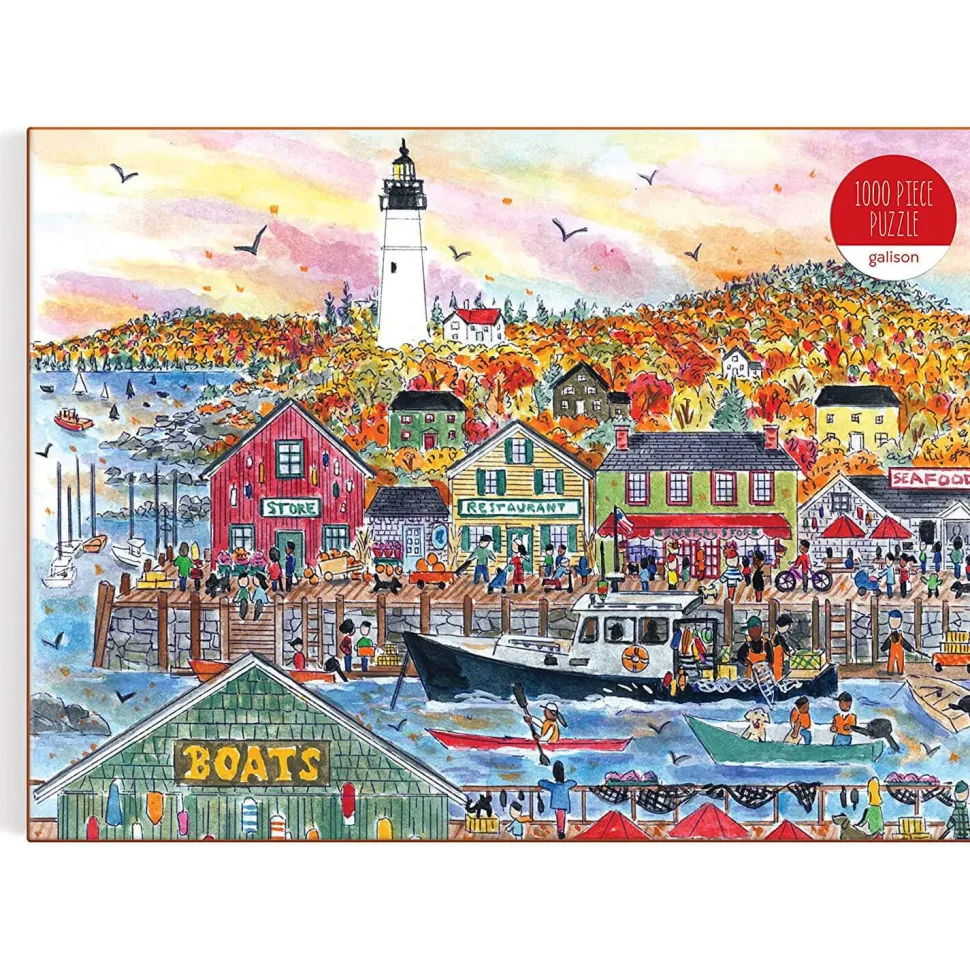 Puzzle 1000 pièces : Automne au bord de la mer, Michael Storrings - Galison