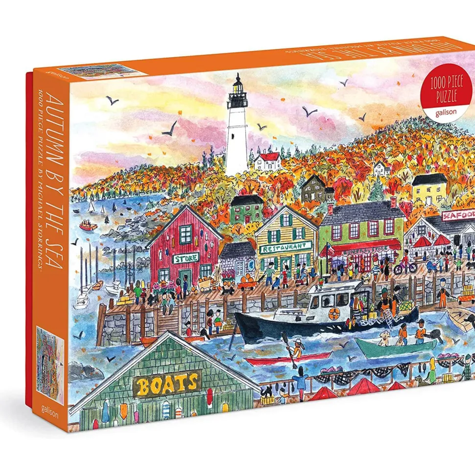 Puzzle 1000 pièces : Automne au bord de la mer, Michael Storrings - Galison