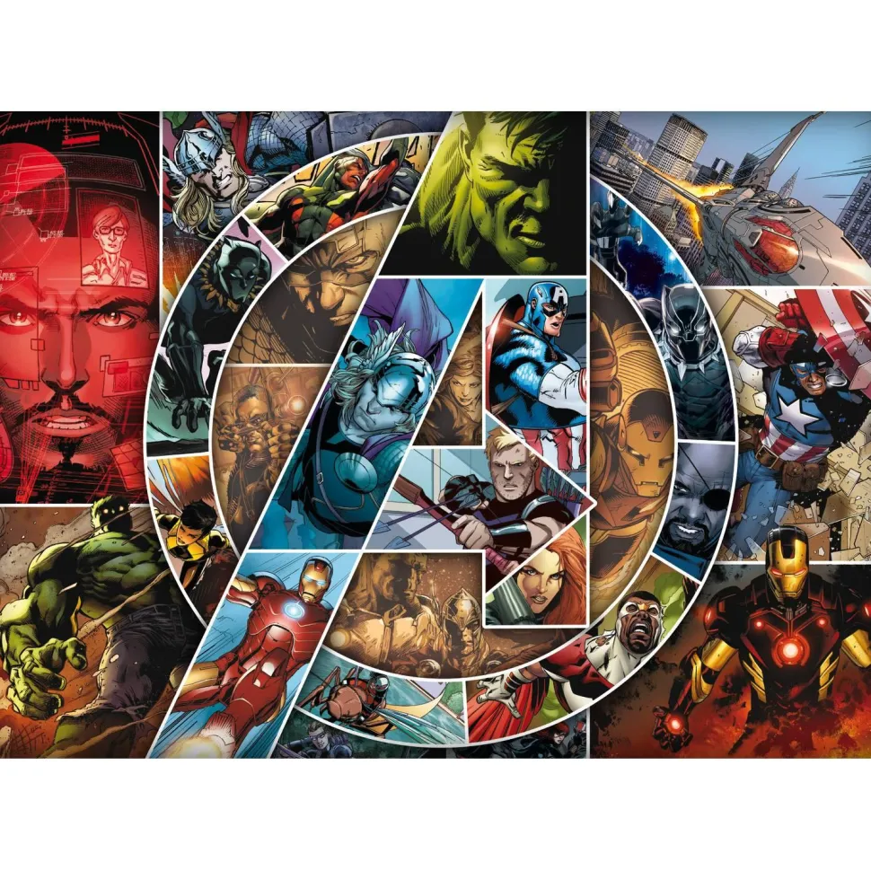 Puzzle 1000 pièces : Avengers : Héros - Trefl