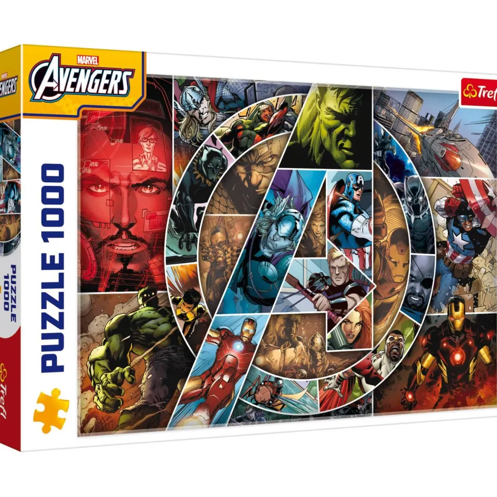 Puzzle 1000 pièces : Avengers : Héros - Trefl