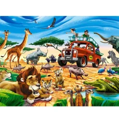 Puzzle 180 pièces : Aventure en safari - Castorland