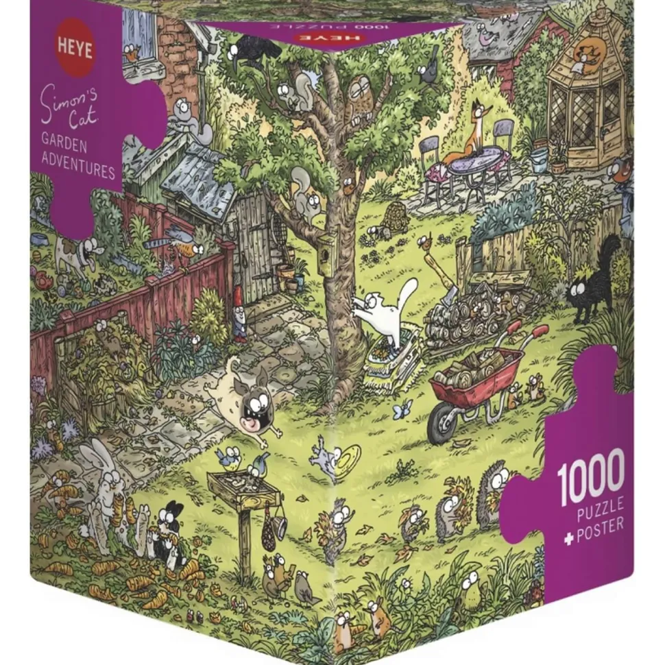 Puzzle 1000 pièces : Aventures de jardin - Heye