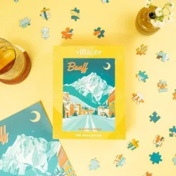 Puzzle 500 pièces : Banff Moonlight - Villager Puzzles
