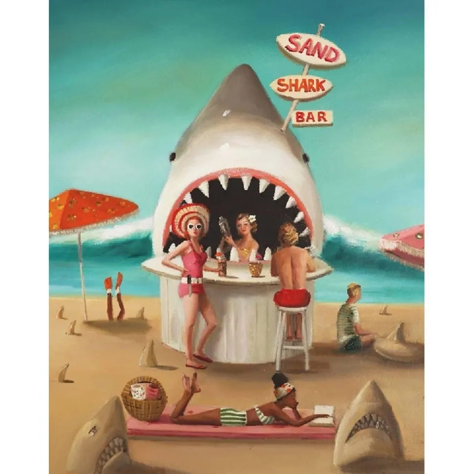 Puzzle 500 pièces : Barre de requins des sables - New York Puzzle Company