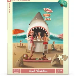 Puzzle 500 pièces : Barre de requins des sables - New York Puzzle Company