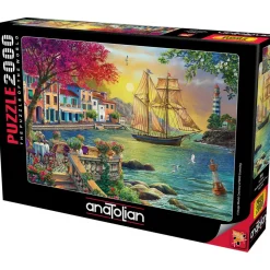 Puzzle 2000 pièces : Beau coucher de soleil dans la ville - Anatolian