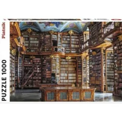 Puzzle 1000 pièces : BIBLIOTHEQUE MONASTE - Piatnik