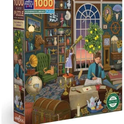 Puzzle 1000 pièces : Bibliothèque de l'Alchimiste - Eeboo