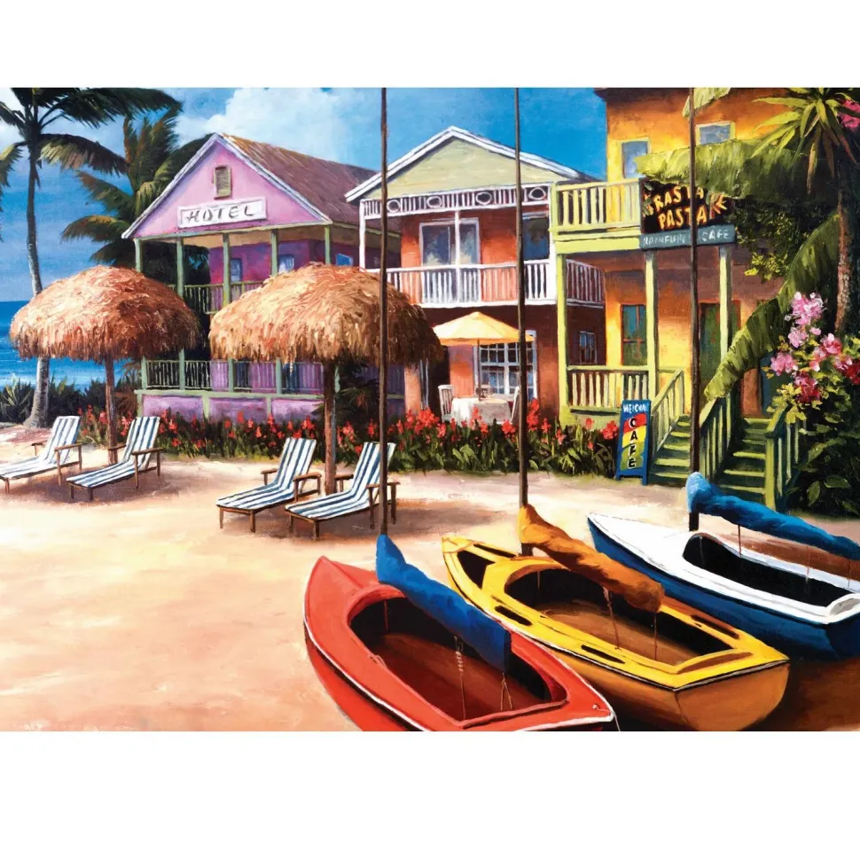 Puzzle 500 pièces : Bienvenue à la plage - Ks Games