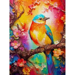Puzzle 1000 Pièces : Birdie coloré - EnjoyPuzzle