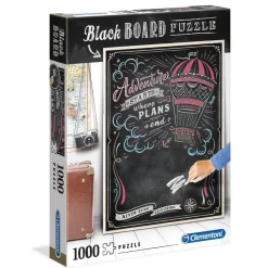 Puzzle 1000 pièces : Blackboard Travel - Clementoni