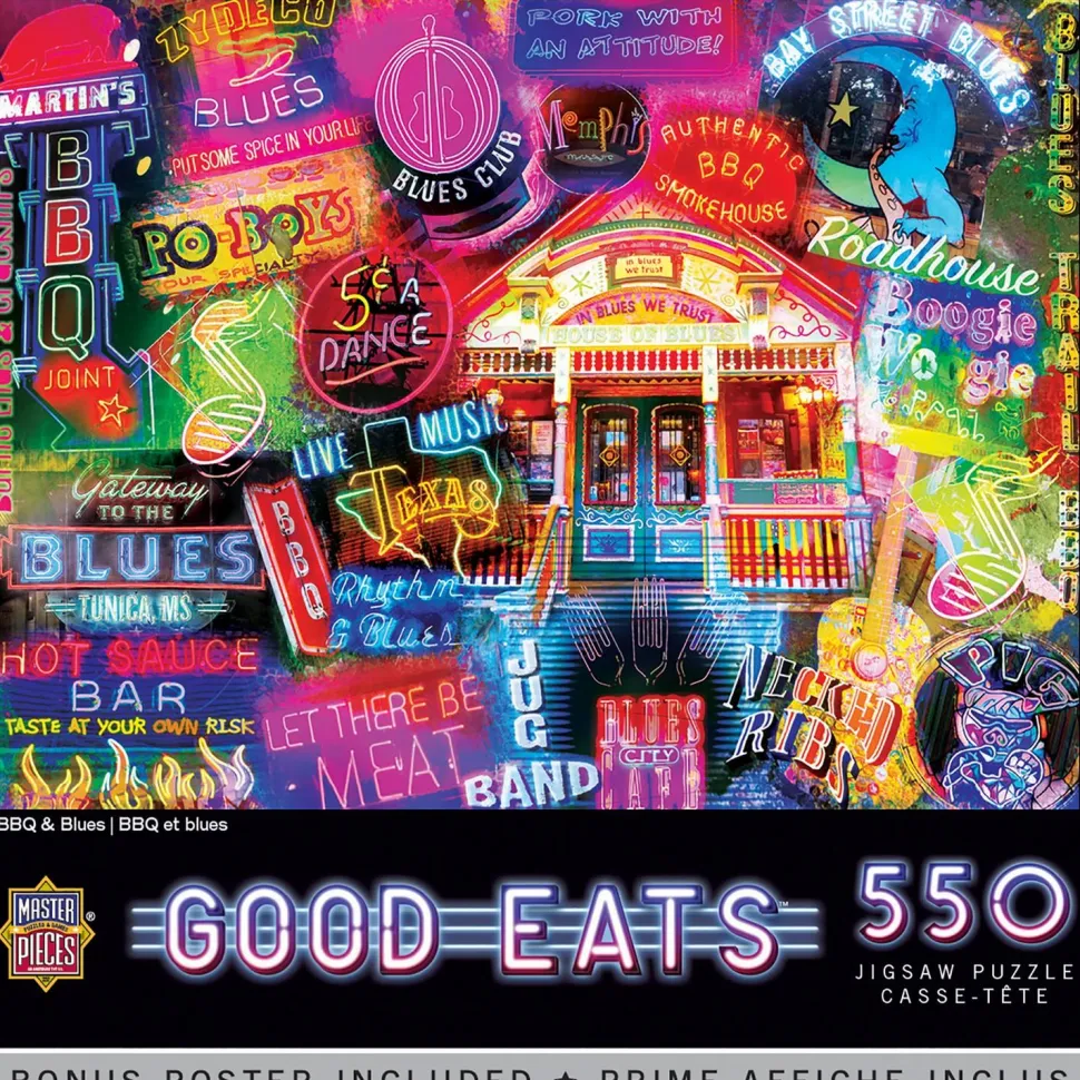 Puzzle 550 pièces : Bonnes Bouffes - BBQ & Blues - Master Pieces