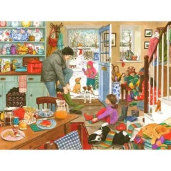 Puzzle 1000 pièces : Bonnets en laine et bottes en caoutchouc - The House Of Puzzle