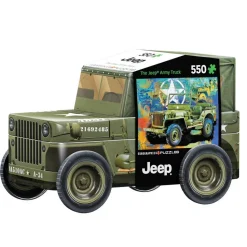 Puzzle 550 pièces : Boîte metallique : Jeep Militaire - Eurographics