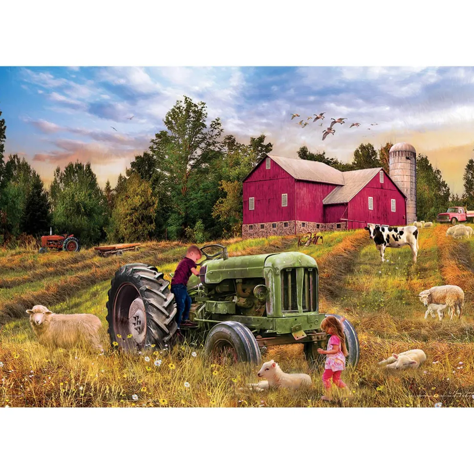 Puzzle 550 pièces : Boîte métal : Tracteur - Eurographics
