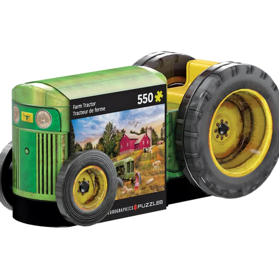 Puzzle 550 pièces : Boîte métal : Tracteur - Eurographics