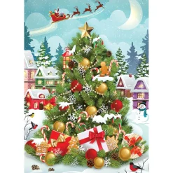 Puzzle 550 pièces : Boîte métal : Sapin de Noël - Eurographics
