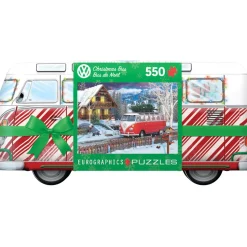 Puzzle 550 pièces : Boîte métal : Bus de Noël - Eurographics