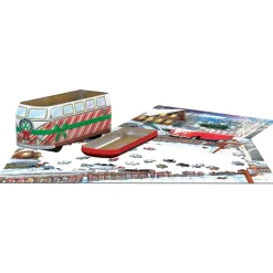 Puzzle 550 pièces : Boîte métal : Bus de Noël - Eurographics