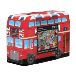 Puzzle 550 pièces : Boîte métal : Autobus de Londres - Eurographics