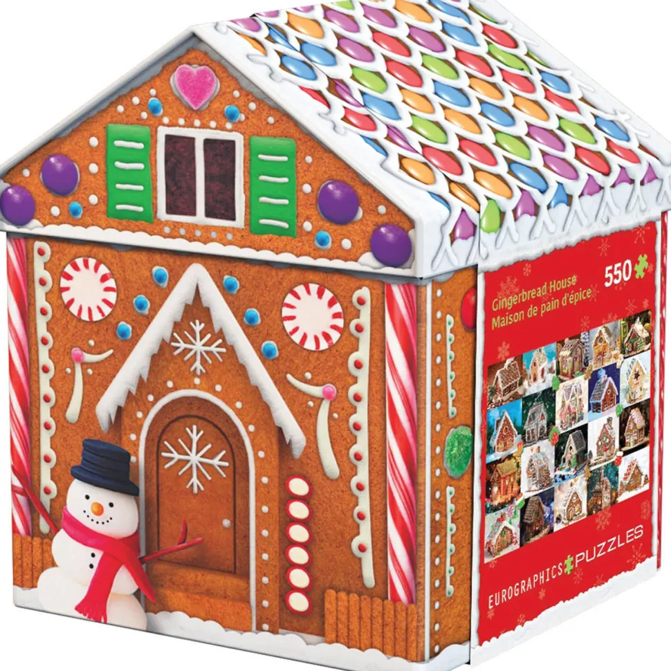 Puzzle 550 pièces : Boîte métal : Maison de pain d'épices - Eurographics