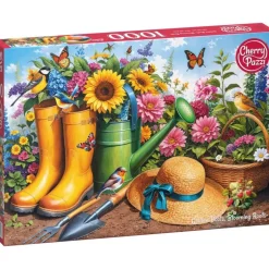 Puzzle 1000 pièces : Bottes Dorées, Racines Fleuries - CherryPazzi