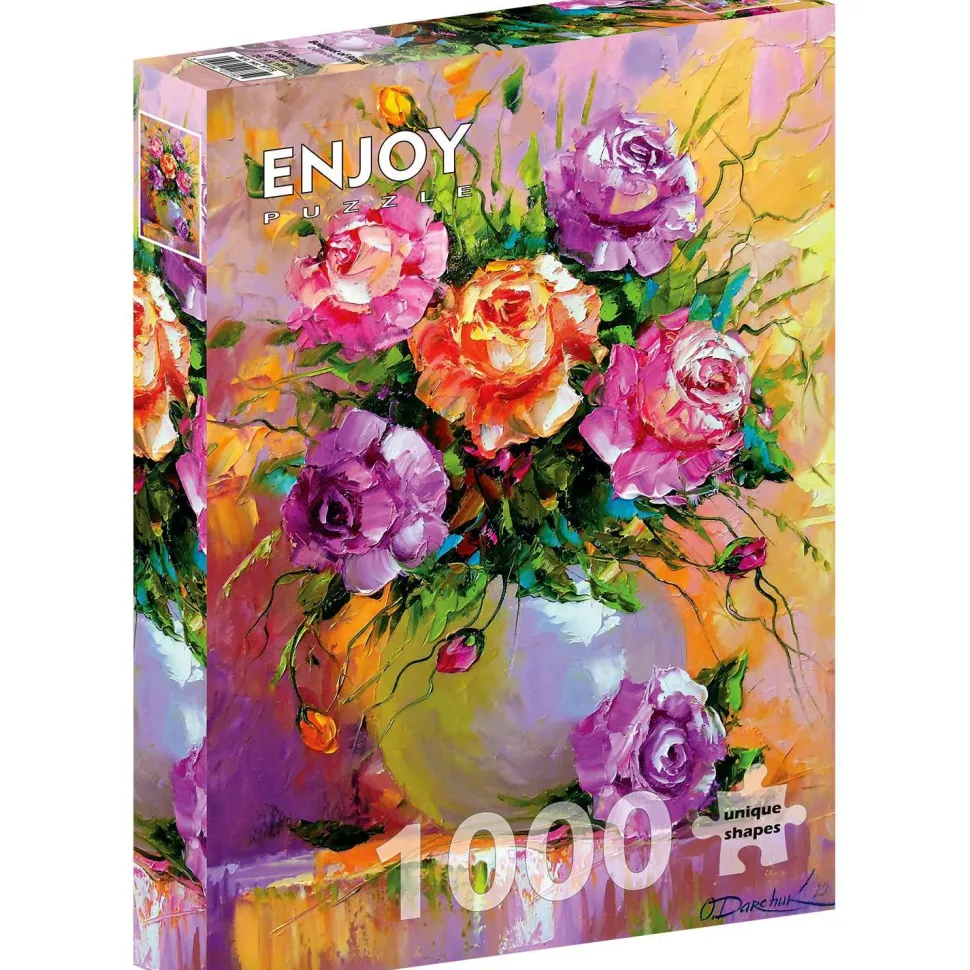Puzzle 1000 Pièces : Bouquet de Roses - EnjoyPuzzle