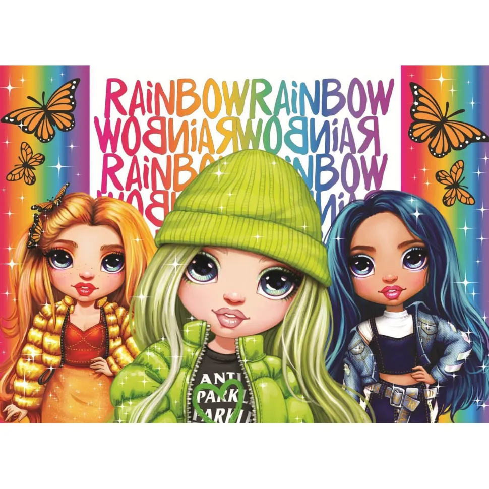 Puzzle 104 pièces : Brilliant : Rainbow High - Clementoni